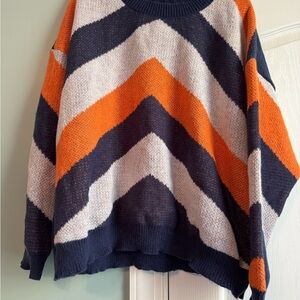 Colorful Chevron Striped Sweater
